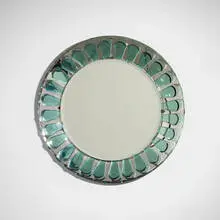 Wall mirror by Max Ingrand, c. 1964, crystal, mirrored glass, enameled steel, sold Sep 2026