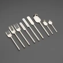 Rare Programma/d flatware service by Gianfranco Frattini, 1972, sterling silver, stainless steel, sold Sep 2026