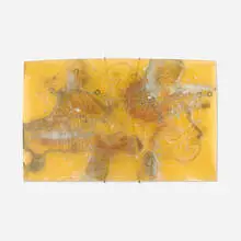 Untitled (wall panel) by Zahara Schatz, Plexiglas with inclusions, metal, sold Sep 2026