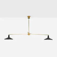 Adjustable ceiling lamp by Contemporary, c. 2010, enameled aluminum, brass, sold Sep 2026