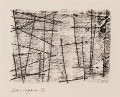 Sans titre by Jean Leppien, 1956, Monotype, sold Apr 2019
