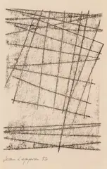 Sans titre by Jean Leppien, 1956, Monotype, sold Apr 2019