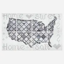 Home Sweet Home by Aleksandra Mir, 2005, fiber-tipped pen on paper in eight parts, sold Sep 2026