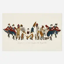 Quand on a un corps étranger entre les jambes by Marcel Dzama, 2009, ink and watercolor on paper, sold Sep 2026