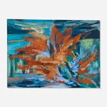 A Coral of the Mind, 2 by Sarah Cunningham, 2021, oil on canvas, sold Sep 2026