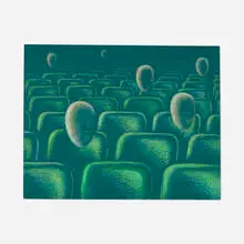 Untitled by Clarence Carter, 1977, oil pastel on cardstock, sold Sep 2026