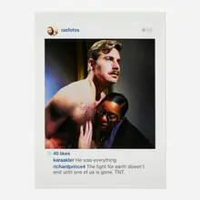 Untitled (Portrait) by Richard Prince, 2014, inkjet print on canvas, sold Sep 2026