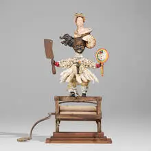 Hatchet, or Good Housekeeping by vanessa german, 2013, mixed media assemblage, sold Sep 2026