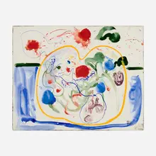 Flower Garden by Hans Hofmann, 1945, gouache on paper, sold Sep 2026