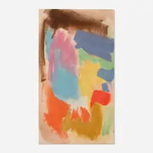 Untitled by Friedel Dzubas, 1981, Magna acrylic on canvas, sold Sep 2026