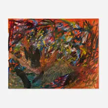Untitled by Allan Kaprow, 1955, oil and collage on canvas, offered Jun 2025