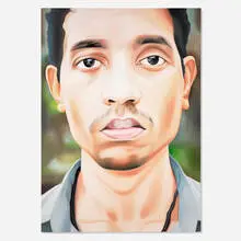 Systematic Citizen XIV by Riyas Komu, 2006, oil on canvas, offered Oct 2024