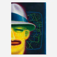 Tracer by Ed Paschke, 1989, oil on linen, sold Sep 2026