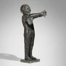 Contemporary Terra Cotta Warrior, No. 10 by Yue Minjun, 2007, cast bronze, sold Sep 2026