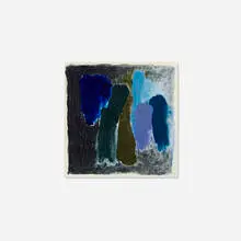 Merging Darkness by Friedel Dzubas, 1974, Magna acrylic on canvas laid to panel, sold Sep 2026
