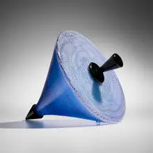 Top by Nancy Callan, 2006, hand-blown glass, sold Sep 2026
