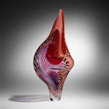 Bilbao by Lino Tagliapietra, 2000, hand-blown glass, partial battuto and inciso surface, sold Sep 2026