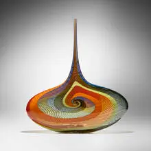 Angel Tear by Lino Tagliapietra, 2016, hand-blown glass, sold Sep 2026