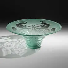 Wolf Hat by Preston Singletary, 2005, hand-blown and sand-carved glass, sold Sep 2026