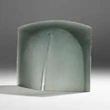 Intersection by Stanislav Libenský and Jaroslava Brychtová, 1997-98, cast and polished glass, sold Sep 2026
