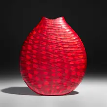 Mosaico vase by Massimo Micheluzzi, 2006, hand-blown and wheel-carved glass, sold Sep 2026