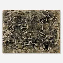 Scrafitto III by Edward Renouf, 1974, oil on Masonite, offered Jul 2024