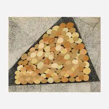 Grapes by Margo Hoff, c. 1960, mixed media collage, offered Jun 2024