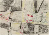 L'ATTENTION by Roberto Matta, 1948, Crayons gras et graphite sur papier, sold Oct 2018
