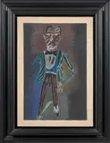 TANGUERO TRISTE by Antonio Seguí, 1984, Huile et pastel sur toile, sold Oct 2018