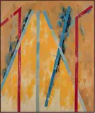 LE MANTEAU DE LA VIERGE I by Louis Cane, 1978, Huile sur toile, sold Oct 2018