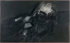 COMPOSITION by André Marfaing, 1960, Huile sur toile, sold Dec 2018