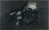 COMPOSITION by André Marfaing, 1960, Huile sur toile, sold Dec 2018