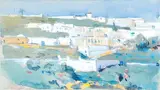 Les toits de Sidi Bou Saïd by Édouard Doigneau, Aquarelle et gouache située en bas à gauche, sold Dec 2005