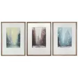 Three NYC Views by Leon Louis Dolice, Each a pastel on paper, sold Dec 2010