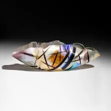 Night Boulevard by Toots Zynsky, 1992, filet de verre fused and thermo-formed glass threads, sold Sep 2026