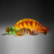 Rainbow Seaform group by Dale Chihuly, 2000, hand-blown glass, sold Sep 2026