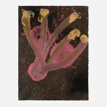 Fireburst Ikebana Drawing by Dale Chihuly, 2007, acrylic on Arches, sold Sep 2026