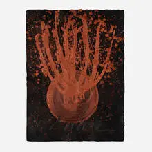 Burnt Copper Ikebana Drawing by Dale Chihuly, 2007, acrylic on Arches, sold Sep 2026
