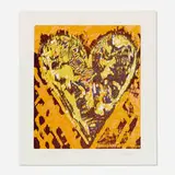 Heart for Film Forum by Jim Dine, 1993, woodcut in colors, offered Apr 2024