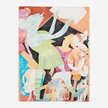 A. Artyst by Gladys Nilsson, 1987, watercolor on paper, offered Feb 2024
