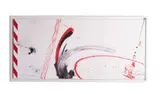 Strawberry parfait II by Futura 2000, 2009, Acrylique et peinture aérosol sur toile, sold May 2018
