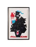 Bomb Pop Battle Ship by Todd James, 2008, Gouache et crayon sur papier Arches, sold May 2018