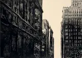 Nicolas de CRÉCY by Nicolas de Crécy, Encre de Chine sur papier pour une illustration publiée en 2013 dans l’ouvrage New York sur Loire aux éditions Casterman, sold May 2018