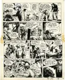 Jean GIRAUD by Jean Giraud, Encre de Chine et crayon pour la planche 8 de cet album publié en 1965 aux éditions Dargaud. Prépublié en 1963 dans le j, sold May 2018
