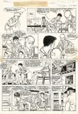 MITACQ (Michel Tacq dit) by Mitacq, Encre de Chine et collage pour la planche 17 de cet album publié en 1963 aux éditions Dupuis. Mise en couleurs au verso., sold May 2018