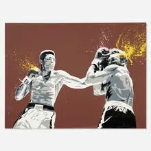 Muhammad Ali by Thierry Guetta, 2008, screenprint in colors with hand-additions, offered Sep 2026