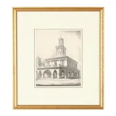 The Old Market, Fayetteville, North Carolina by Louis Orr, Etching, sold Oct 2026