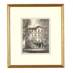 Lyman House - St. Augustine College, North Carolina by Louis Orr, Etching, sold Oct 2026