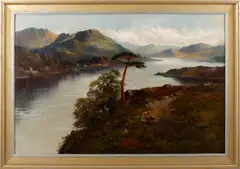 Highland loch landscape by Henry Cooper, offered May 2011
