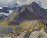 Jasper Louise Highway, High Country, Alberta by Henry George Glyde, 1979, oil on canvas, sold Nov 2003